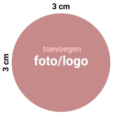 Taart Logo Rond 3 cm