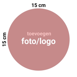 Taart Logo Rond 15 cm