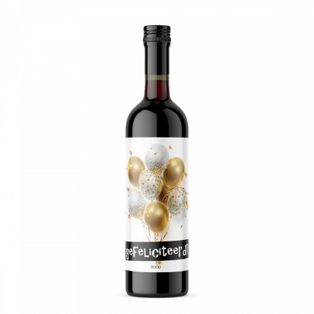 Gefeliciteerd! - Rood