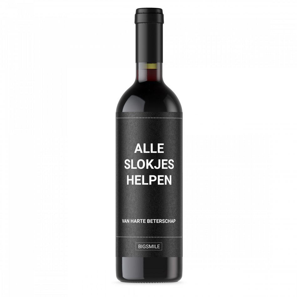 Alle slokjes Helpen.. Beterschap!